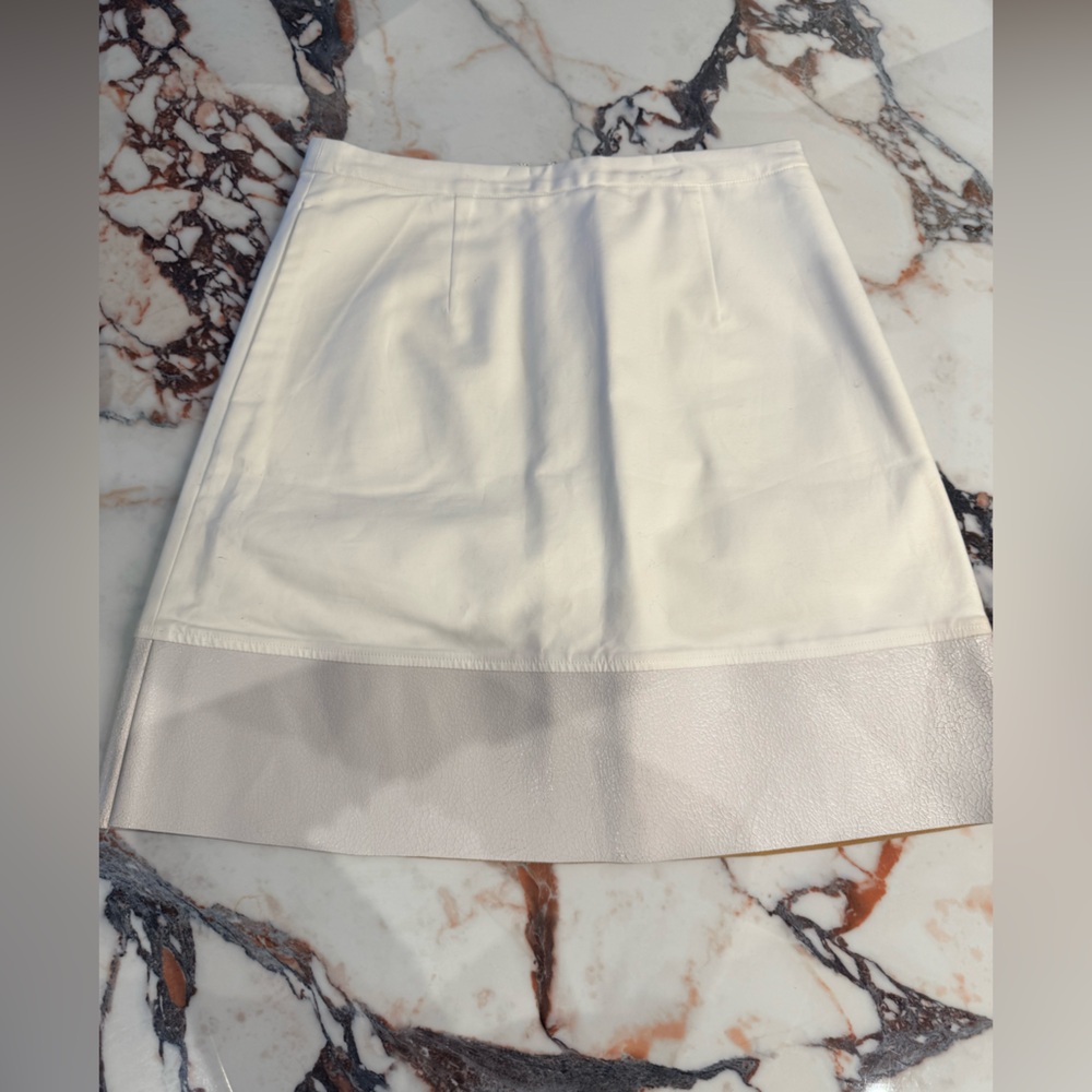 Joe Fresh A-Line with leather trim. Size 8